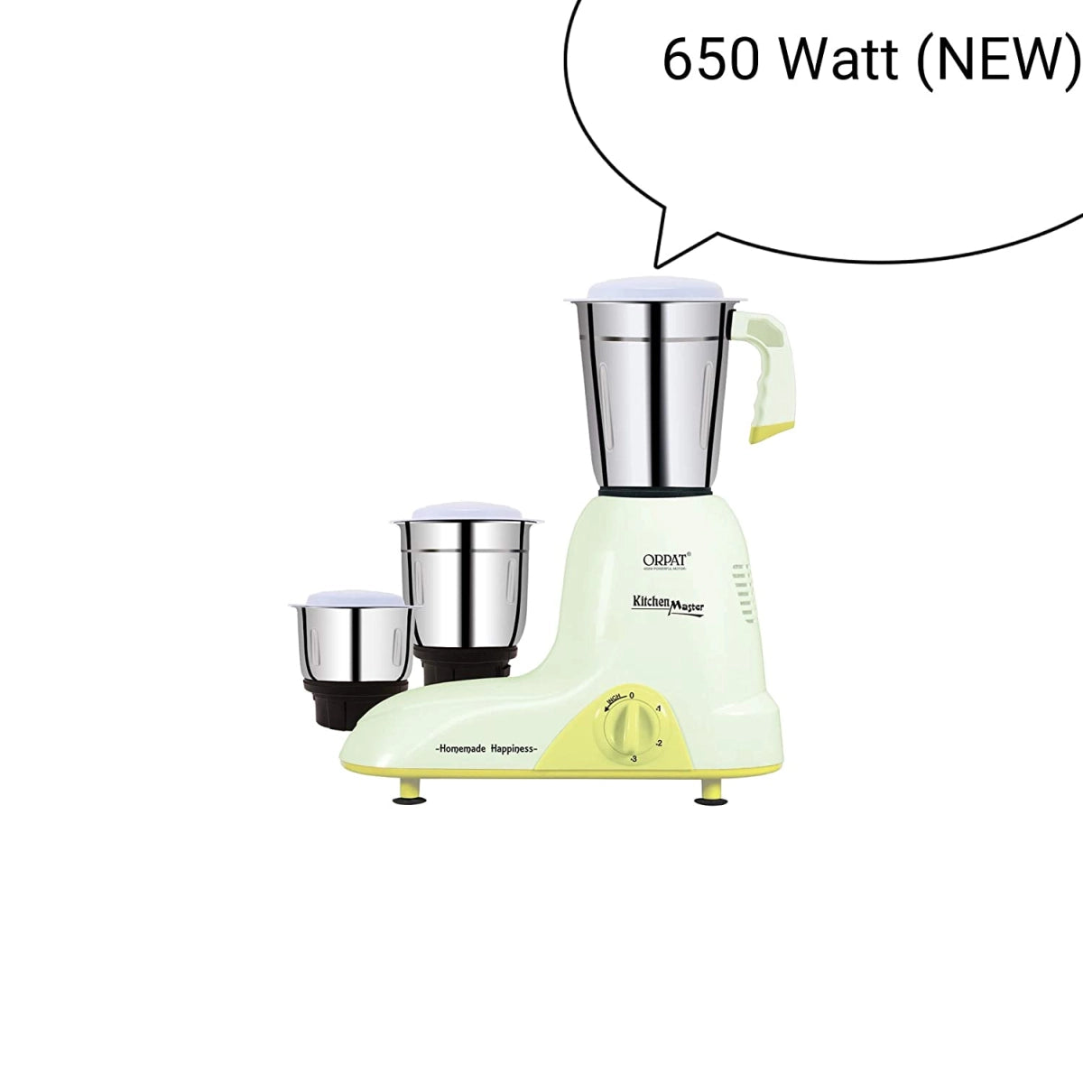 Orpat Mixer Grinder KITCHEN CHEF  White 650 watt