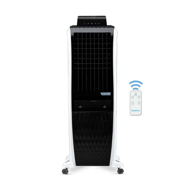 Symphony Diet 3D 30i Air Cooler with pop up touchscreen and 3 side honeycomb cooling pads With Remote