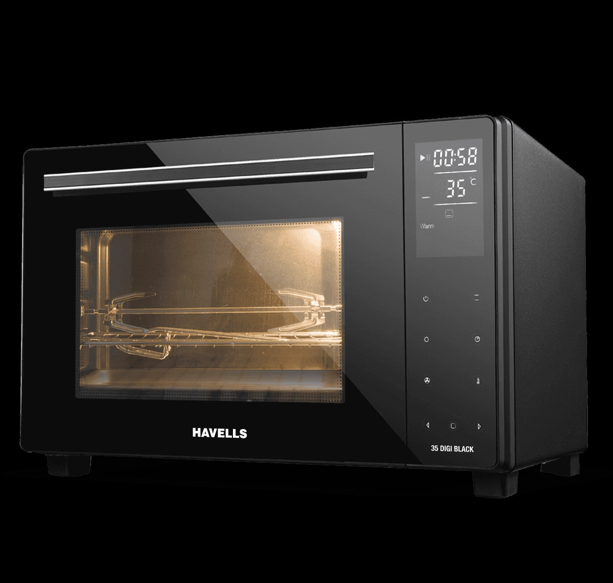 Havells OTG 35 L Oven Toaster Griller Digi Black 1700W