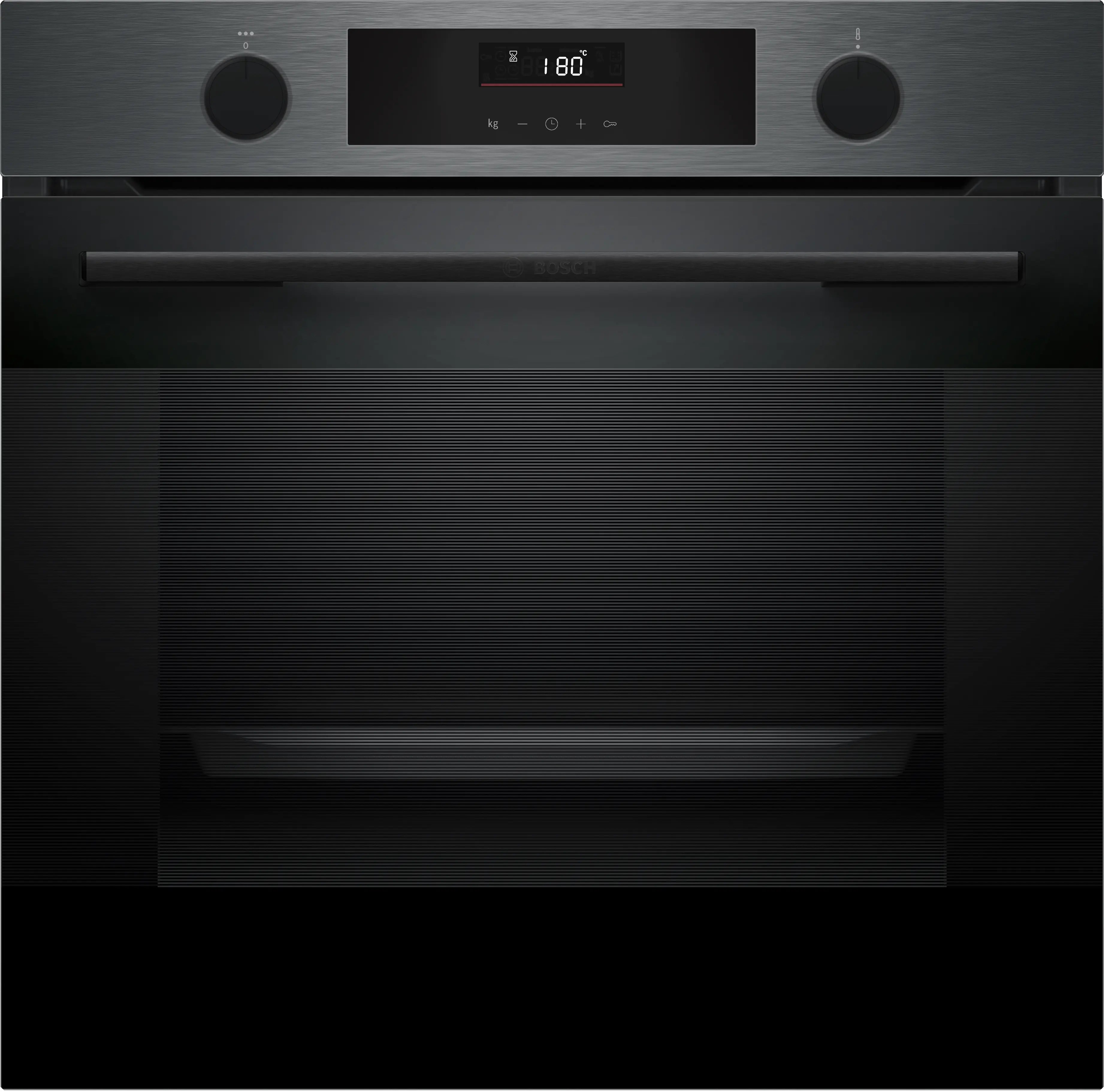 Bosch S60BSF: 60cm Black Stainless Steel Built-In Oven with Steam Function - Improved Cooking Performance