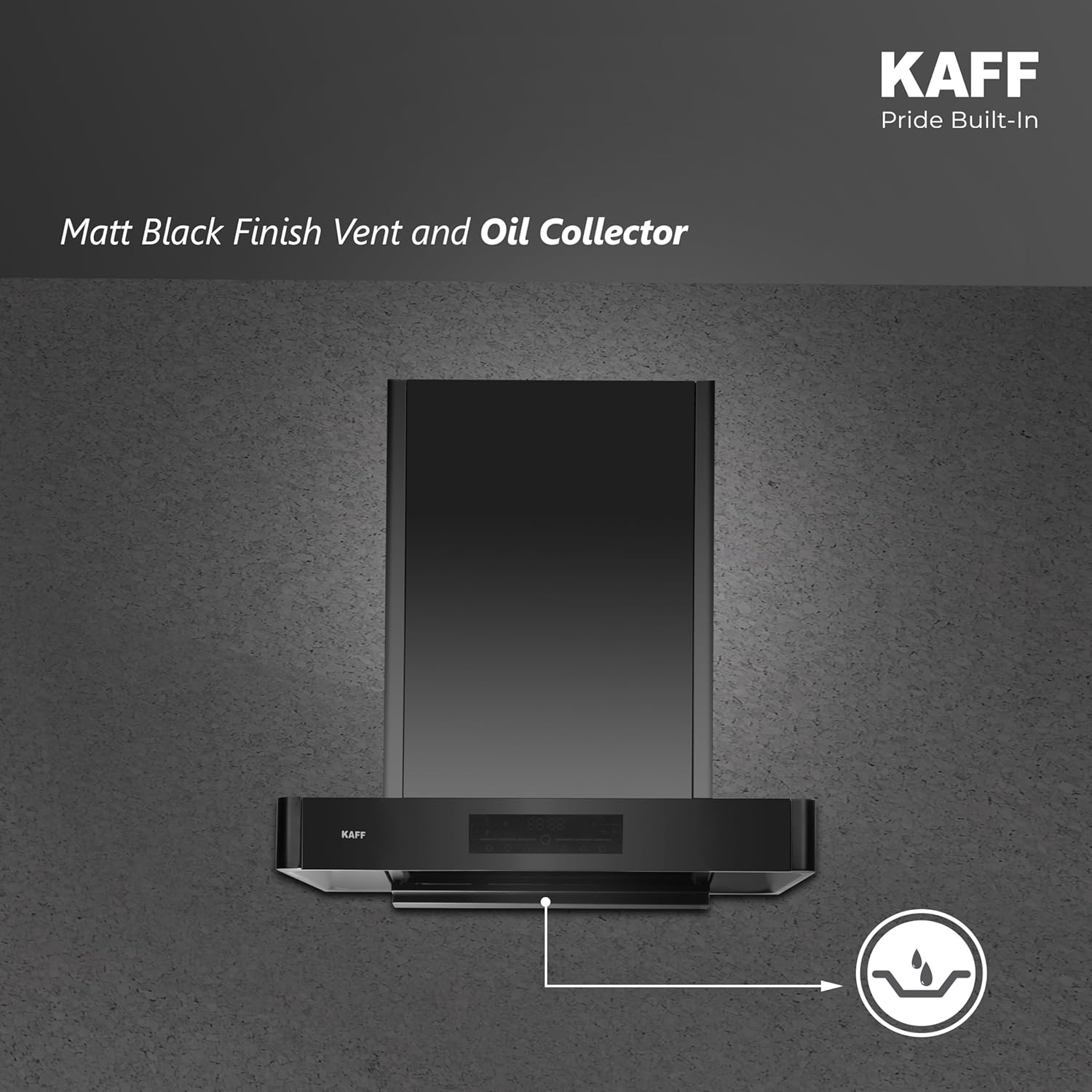 KAFF XPRO 60cm Kitchen Chimney | 1400 m³/hr Suction | Filterless Auto Clean | Motion Sensor & Touch Control