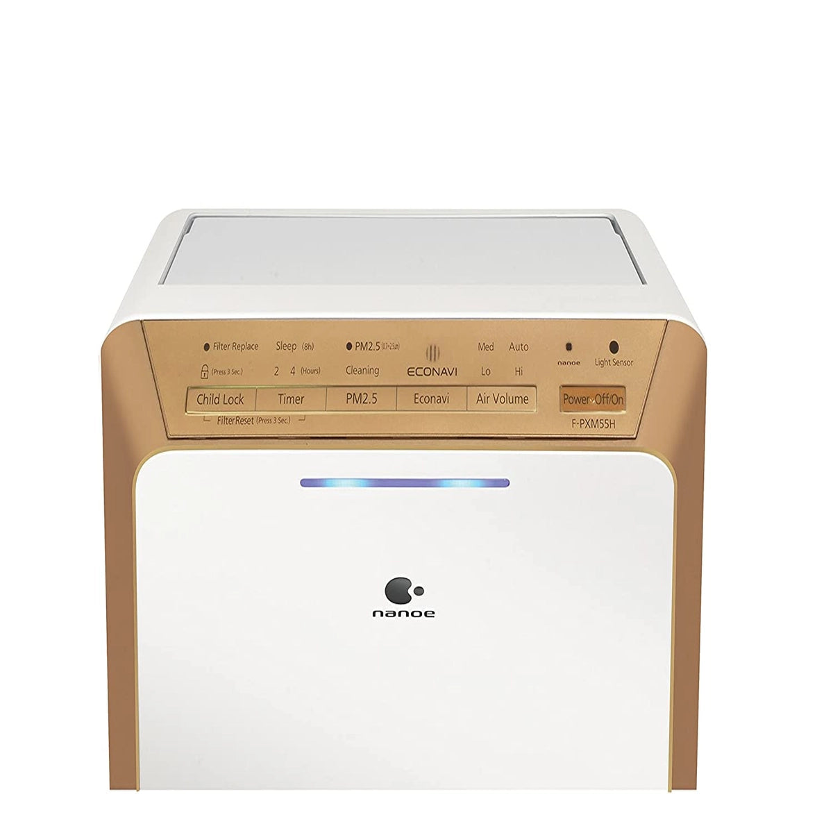Panasonic F-PXM55AND 11-Watt Air Purifier (White/Gold)