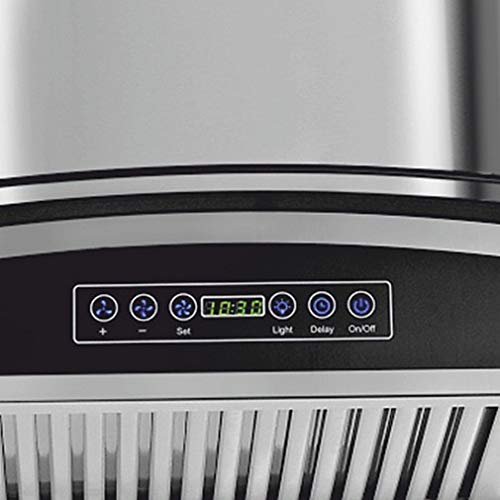 SUNFLAME 60cm 1100 m3/hr Ductless Chimney (Innova60AC, 2 Baffle+Charcoal Filters, Touch Control, Steel/Grey)
