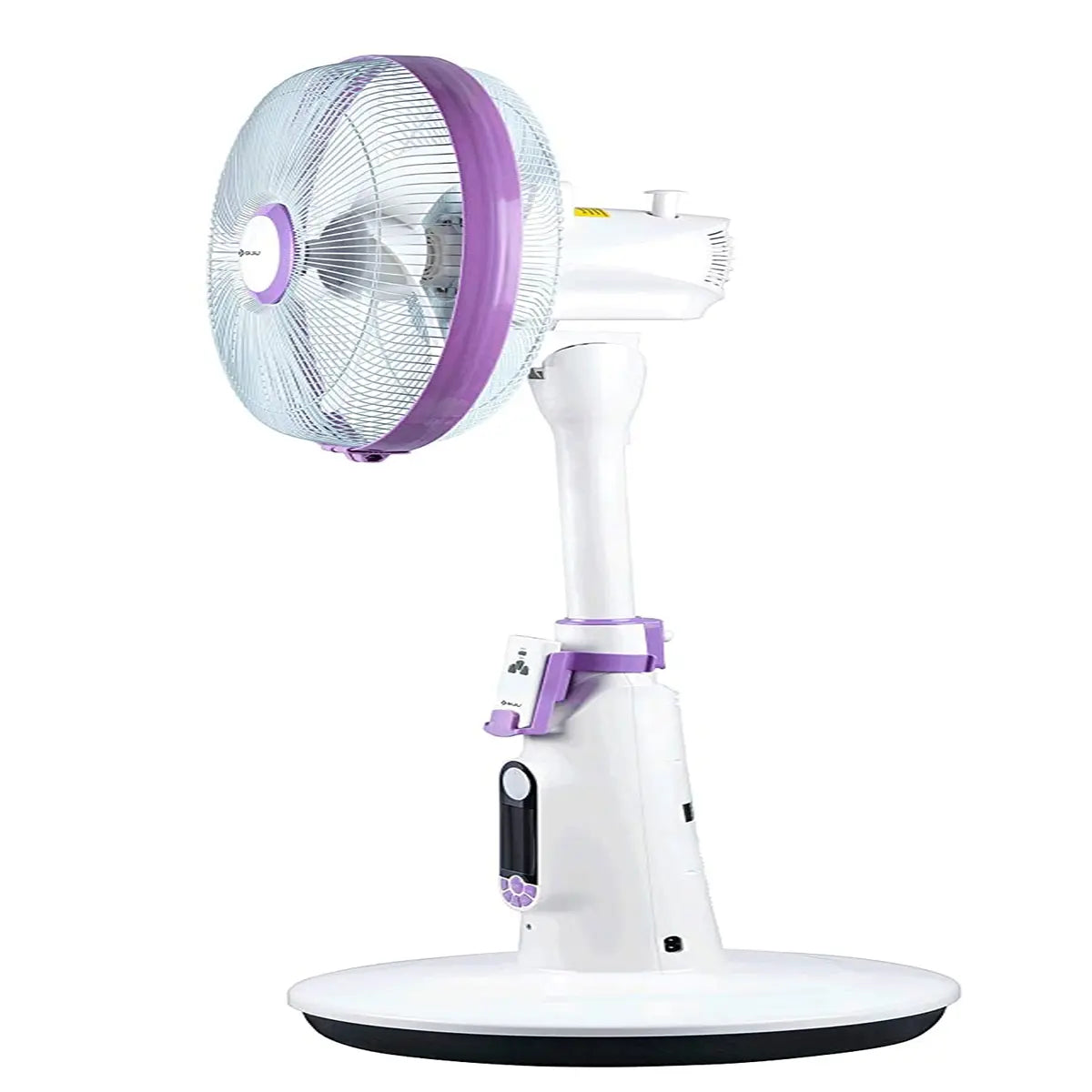 Bajaj Nuvo 400 mm Plum Purple Table Cum Pedestal Fan with BLDC Motor and Remote Control Operation, Regular