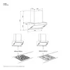 Electrolux 700 Series 60cm 730m3/hr Ducted Auto Clean Wall Mount Chimney with Gesture Control