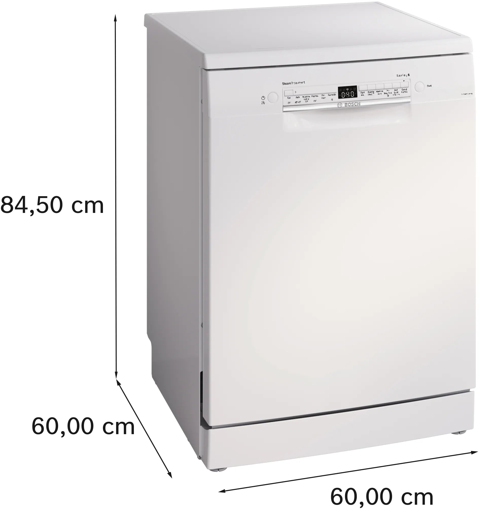 Bosch SMS6IKW01I Series 6 Bosch free-standing dishwasher 60 cm White
