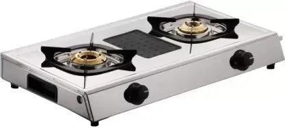 Butterfly Matchless 2 Burner Matchless Stainless Steel Manual Gas Stove  (2 Burners)