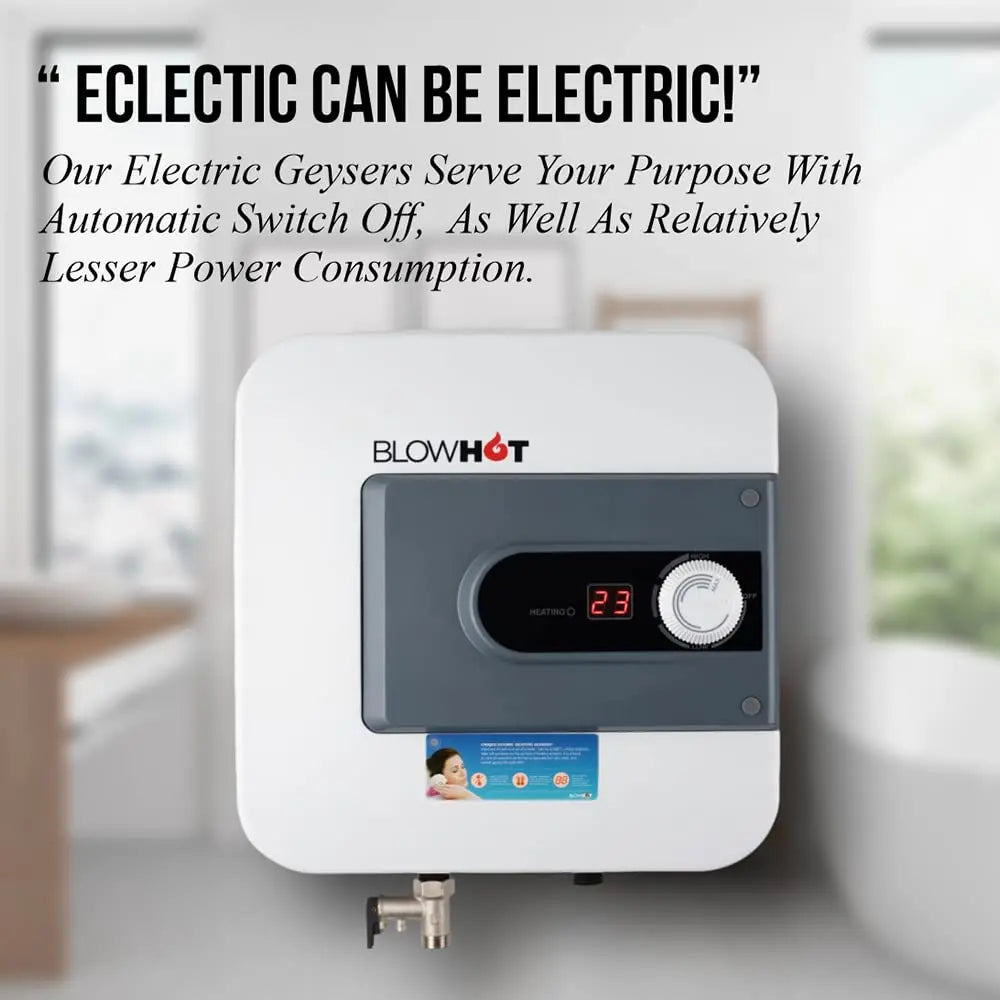 BLOWHOT Geyser 25L Electric Storage Water Heater ABS Body, BEE 5 Star Rating (Grey)