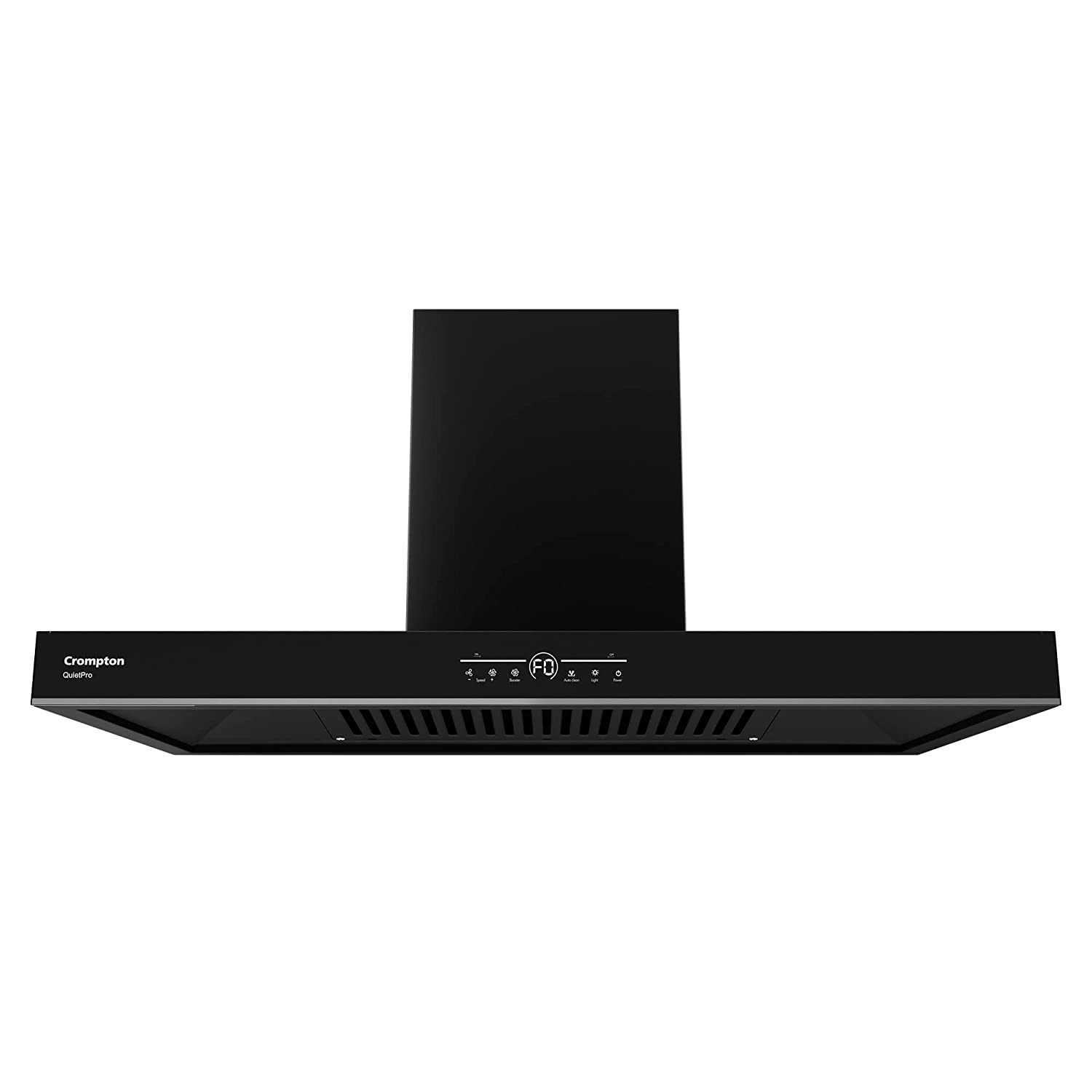 Crompton QuietPro Inverter Motor Box 90cm Chimney Filterles (Black), Free installation&Ducting kit,1430 m³/hr (CHD-QPVB90FLE-MBL)