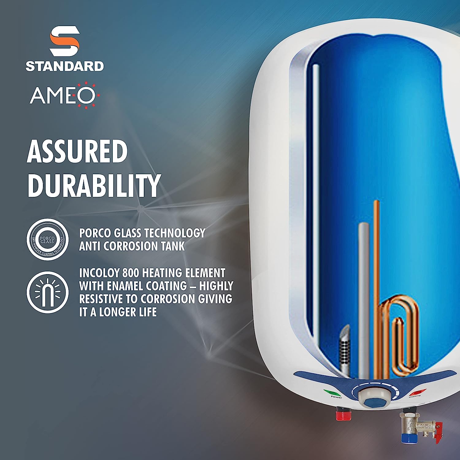Havells Standard Ameo 15L 5 Star Water Heater White