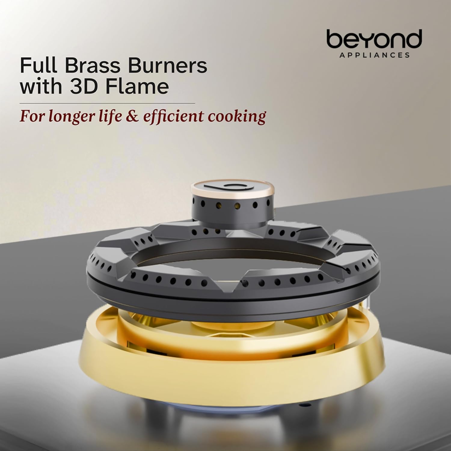 Beyond Appliances Dorado 3-Burner Smart Glass Hobtop Gas Stove