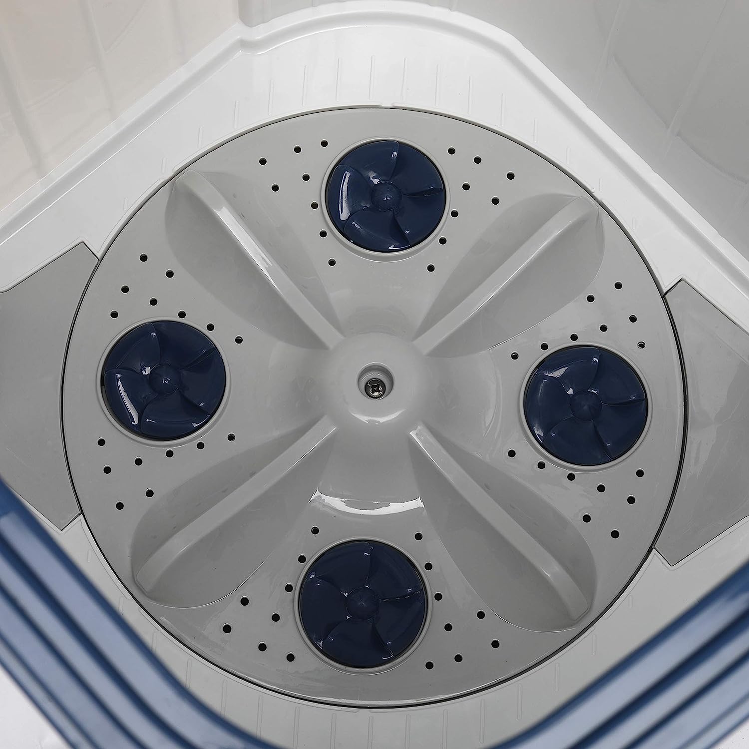Voltas Beko 8 kg Semi-Automatic Top Loading Washing Machine, 2 Casette Filter (WTT80DBLT, Sky Blue)