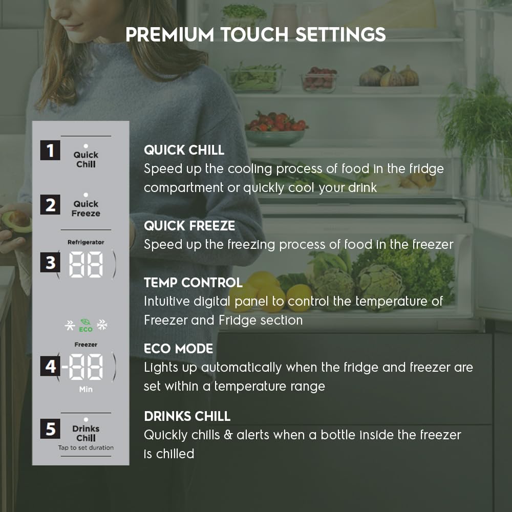 Electrolux EQE5600B-S 564L French Door Refrigerator: Spacious & Efficient Inverter Design