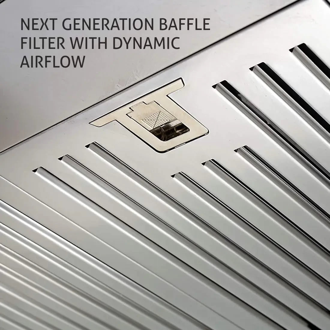 Glen Stainless Steel 60 cms Kitchen Chimney Push Button 6062 Baffle Filter 1000 m3h