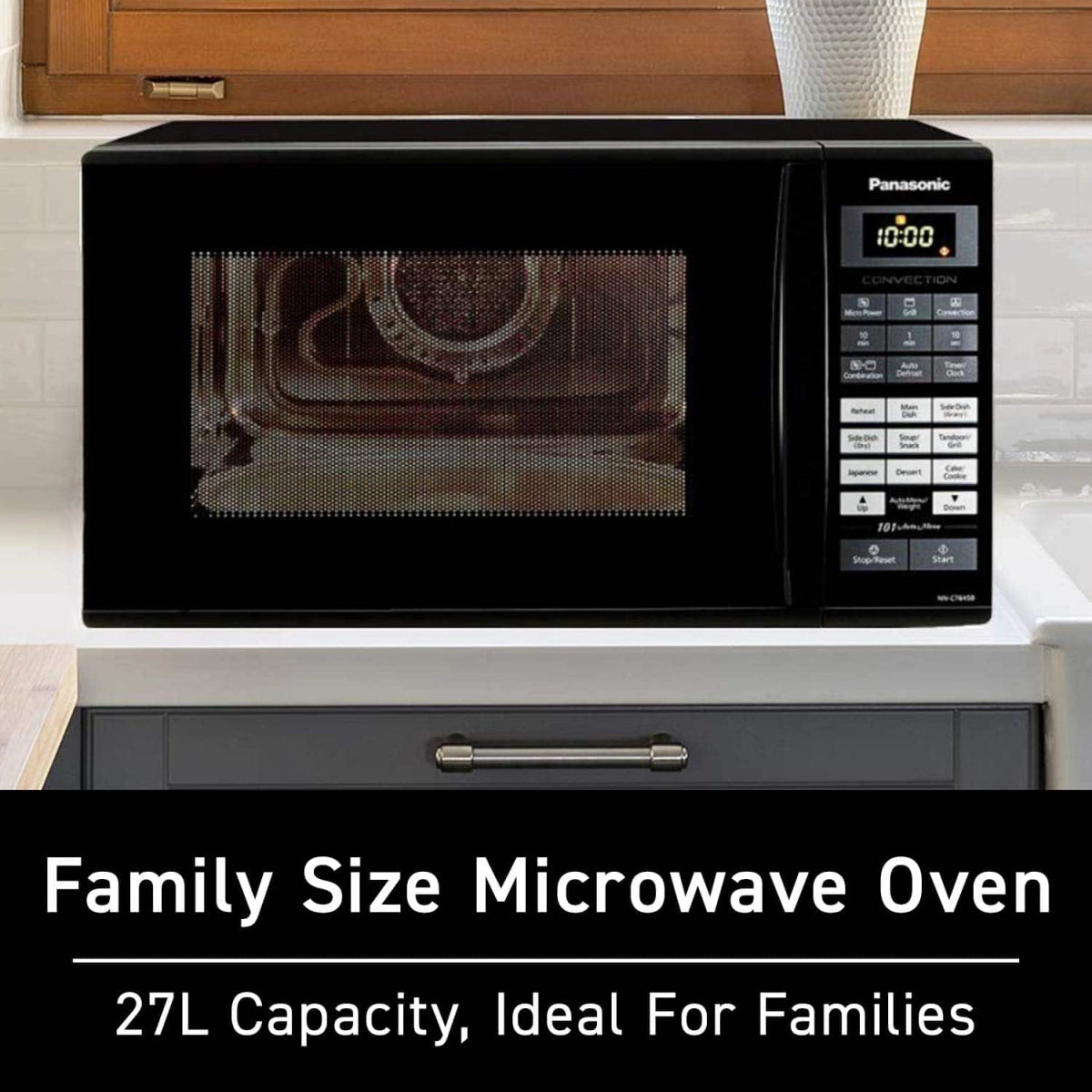Panasonic 27 L Convection Microwave Oven - NN-CT645BFDG