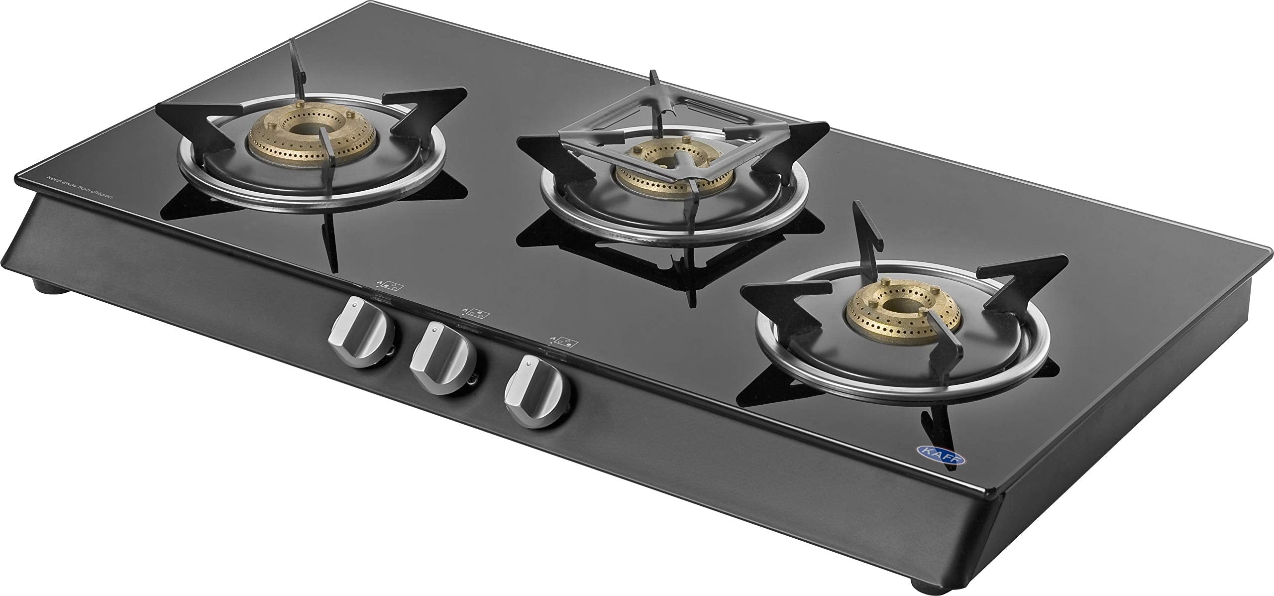Kaff 3 Burner Cooktop (Black, KC 72 3B AI S/B/J)