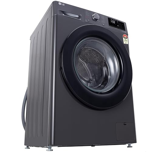 LG 8 Kg, 5 Star, AI Direct Drive Technology, Steam & 6 Motion DD Fully-Automatic Front Load Washing Machine (FHP1208Z3M, Intelligent & Convenient Fabric Care, Allergy Care, Middle Black)