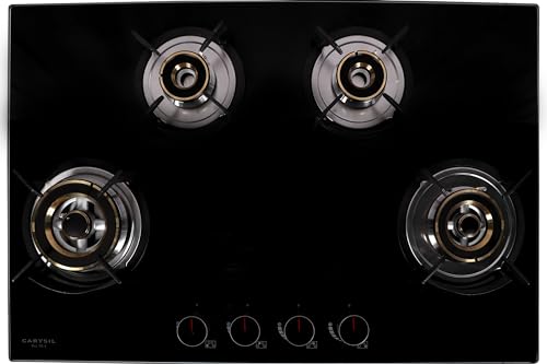 Carysil Pro Series 4 Burner Built in Glass Hob 78 cm