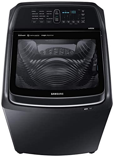 Samsung 16 Kg Inverter 5 star Fully-Automatic Top Loading Washing Machine (WA16N6781CV/TL, Black, Wobble Technology
