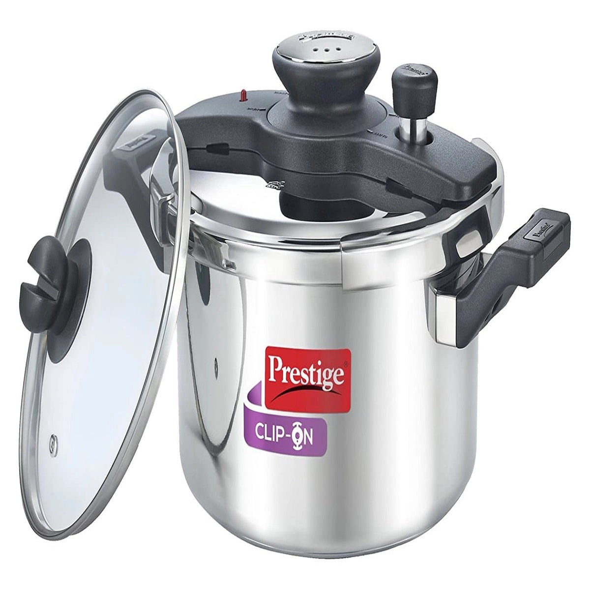 Prestige Svachh Clip-on 5 Litre Stainless Steel Pressure cooker