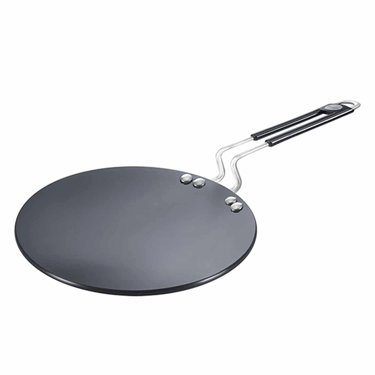 Prestige Hard Anodised Plus Cookware Induction Base Roti Tawa, 225mm, Black