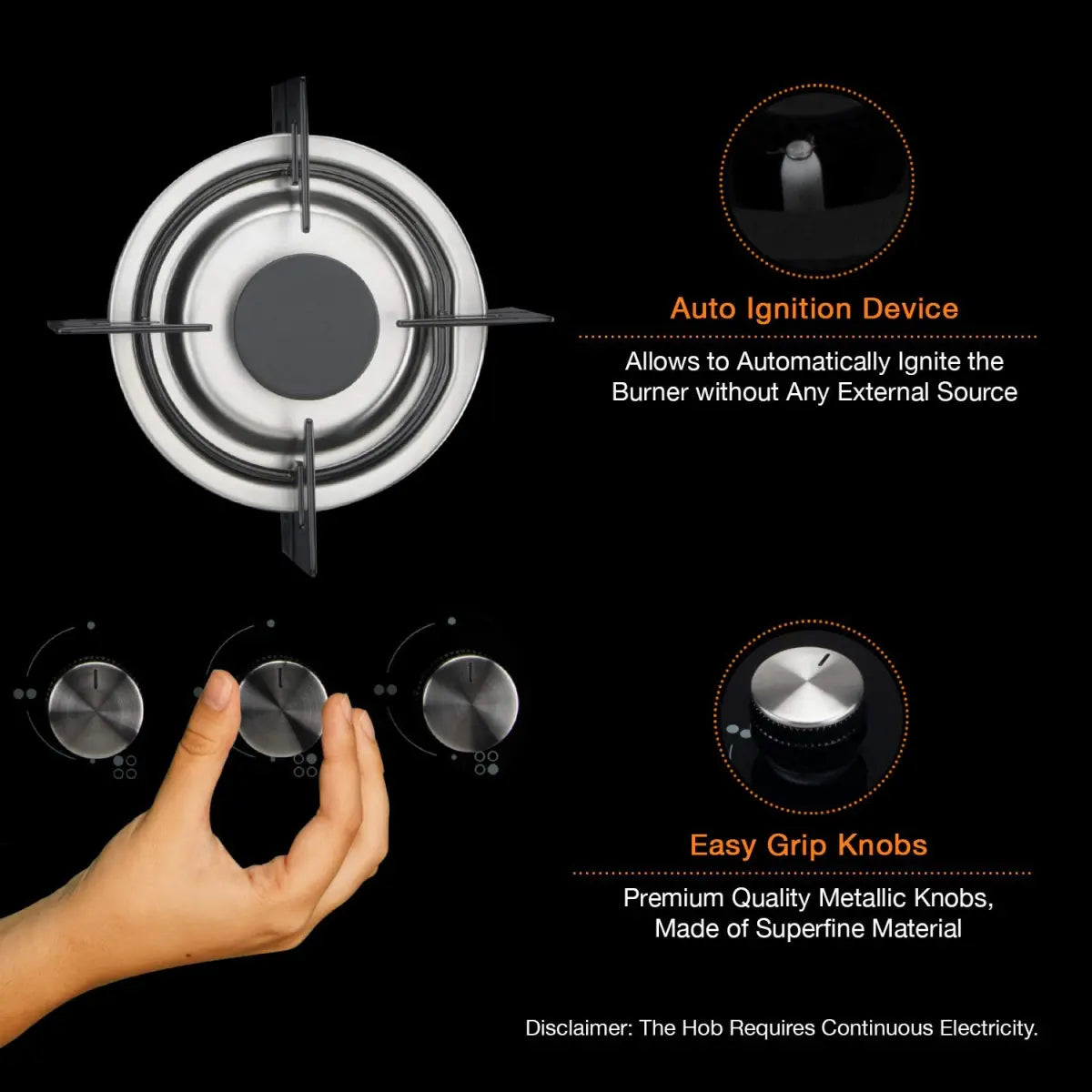 Kaff NE 4B 60 GF 4 Burner Built In Hob