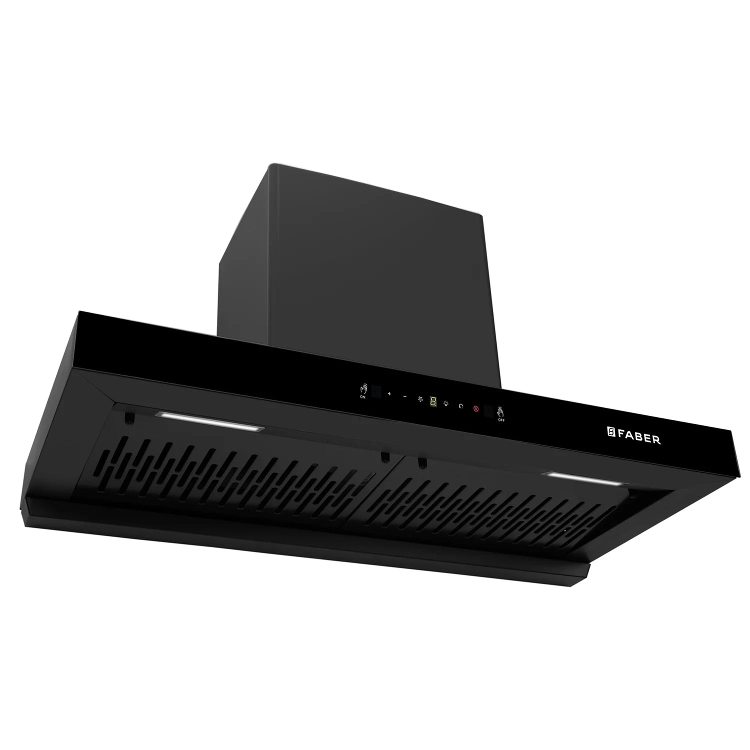 Faber 90cm Autoclean Hood Silencio BLDC HC SC FL BK IN - Efficient Kitchen Ventilation