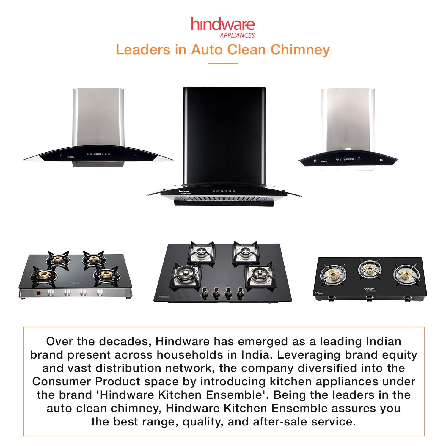 Hindware chimney Nevio 1200m3/h wall mounted auto clean with Baffle Filter - Silver, 90 cm
