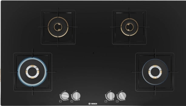 BOSCH Automatic Black Glass HOB PNF9B6F10I 4 BURNER 90CM
