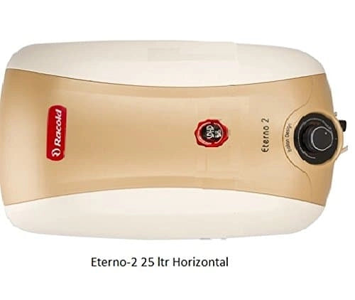 ரேகோல்ட் 25 லிட்டர் வாட்டர் ஹீட்டர் - எடர்னோ 2 ஹாரிசோண்டல் ER2 25 H (ஐவரி மற்றும் நீலம்)