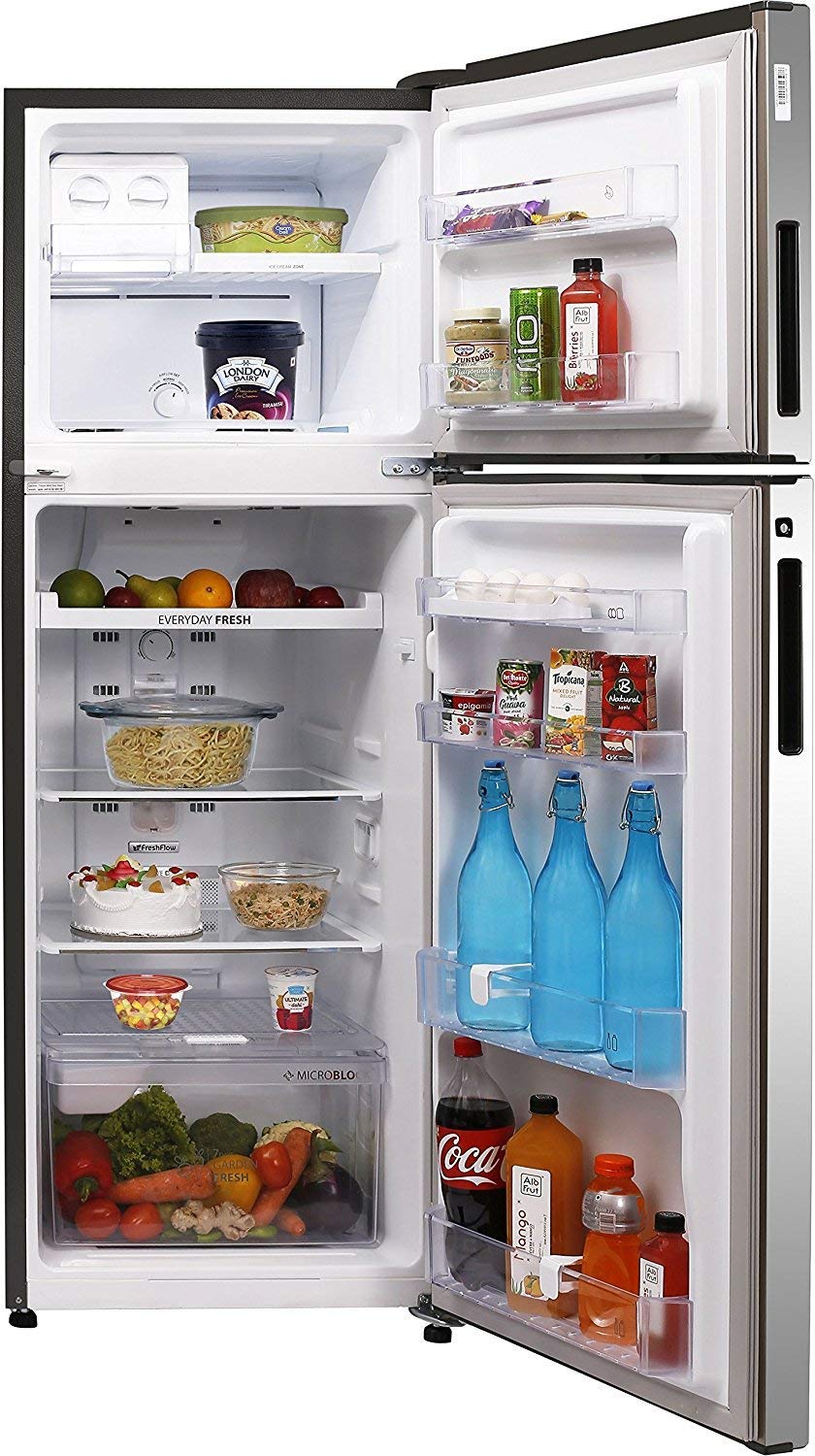 Whirlpool 245 L 2 Star (2019) Frost-Free Standard Double Door Refrigerator (NEO DF 258 ROY (2S), Arctic Steel)