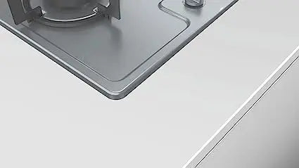 Bosch Built in Gas Hob Stainless Steel Glass 3 Burner Auto Ignition 70 cm 2 Mini Triple Ring Brass Burner and 1 Double Ring Brass (PMD83D51NX)