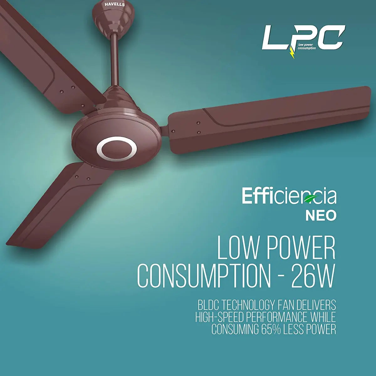 Havells Fan Efficiencia Neo 1200mm Brown