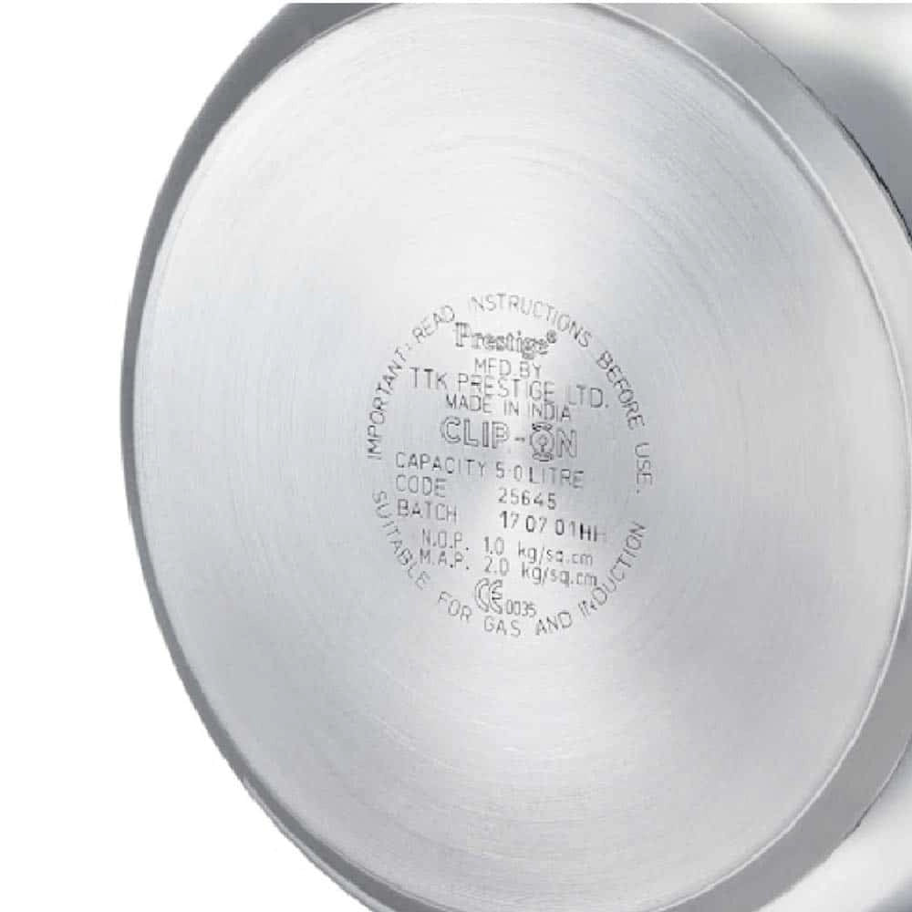 Prestige Svachh Clip-on Mini Stainless steel 3 Litre Pressure Cooker