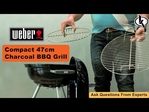 Weber 47Cm Compact Grill W/Therm Charcoal Black Asia