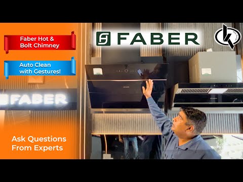 Faber Bolt 90cm 1500 m³/hr | Steam Clean Kitchen Chimney| Powerful Turbo Suction| Low Noise | Filterless| Touch & Gesture Control |5Yrs Product, 12Yrs Motor Warranty by Faber| HOOD BOLT FL SW SC BK 90