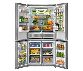 Hafele ARG650NF 650L Silver Free Standing Side-By-Side Refrigera