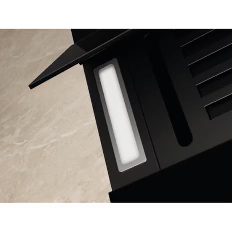 Electrolux ECS9939KB 90cm Semi Vertical Chimney - Stainless Steel/Black Metal Finish