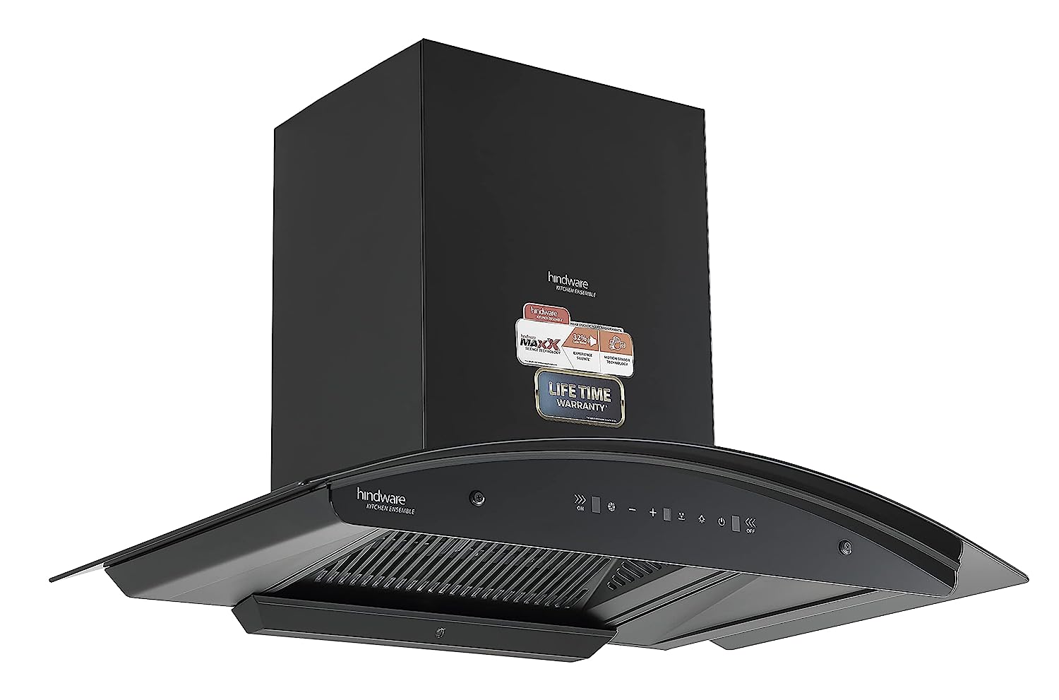 Hindware Zinnia BLK 90, Black - Sleek and Stylish Kitchen Chimney