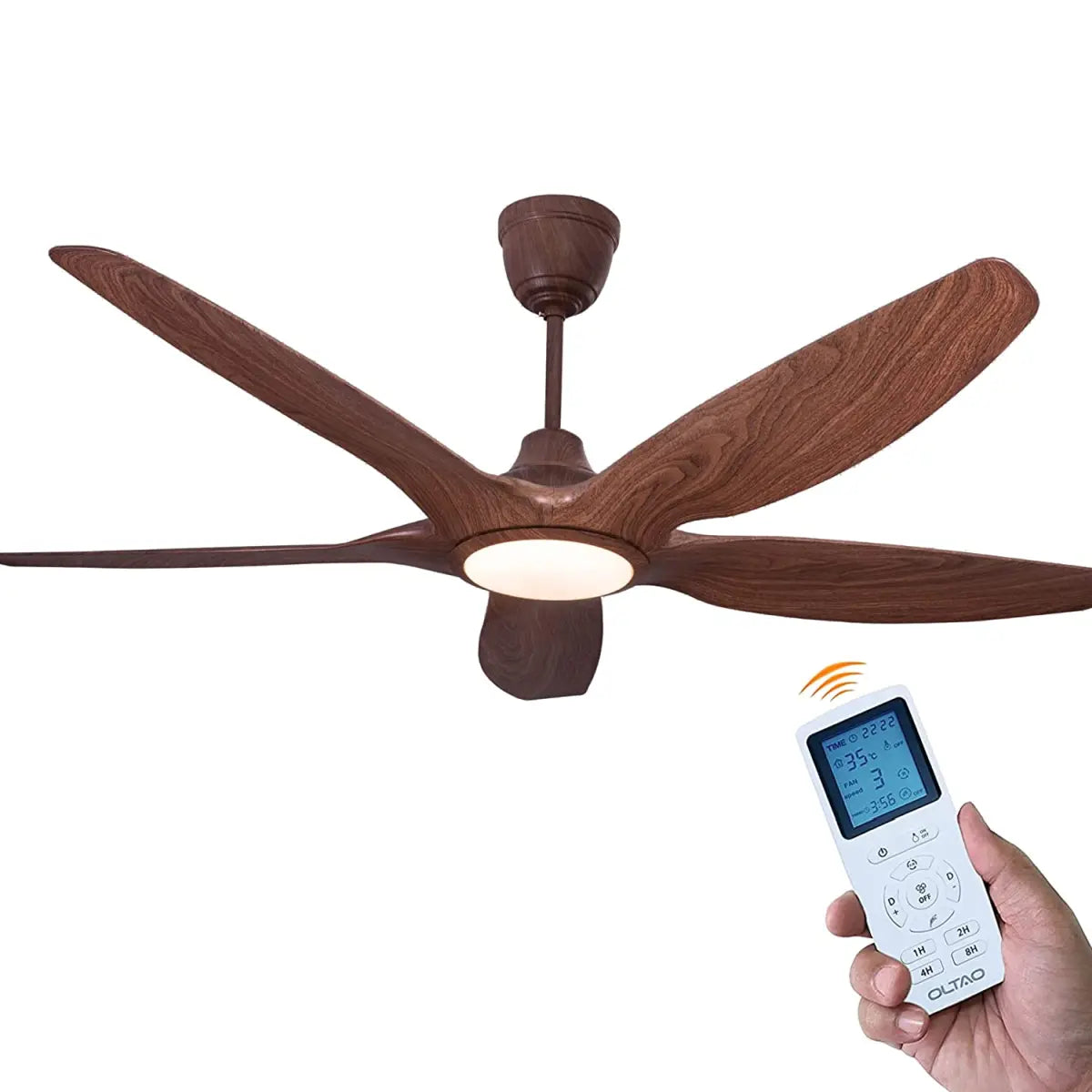 oltao Acorn 60” Designer Ceiling Fan with 5 ABS Blade, Reversible BLDC Motor, Remote contorlled Luxury Fan