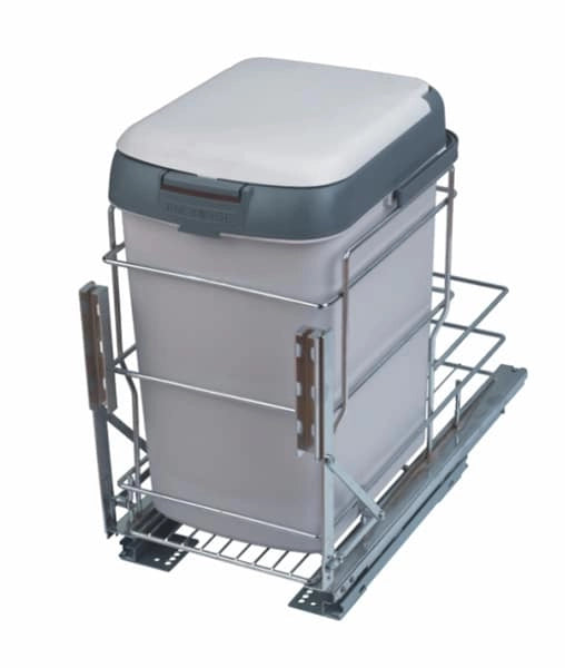 Inox Pull-Out Waste Bin (With Soft Close Sliders)
