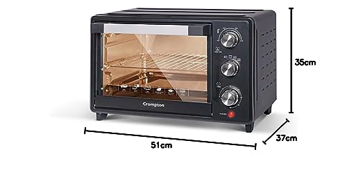 Crompton Baker's Delight 25 Ltr Oven Toaster Grill (OTG) with convection, with Even Heat Distribution