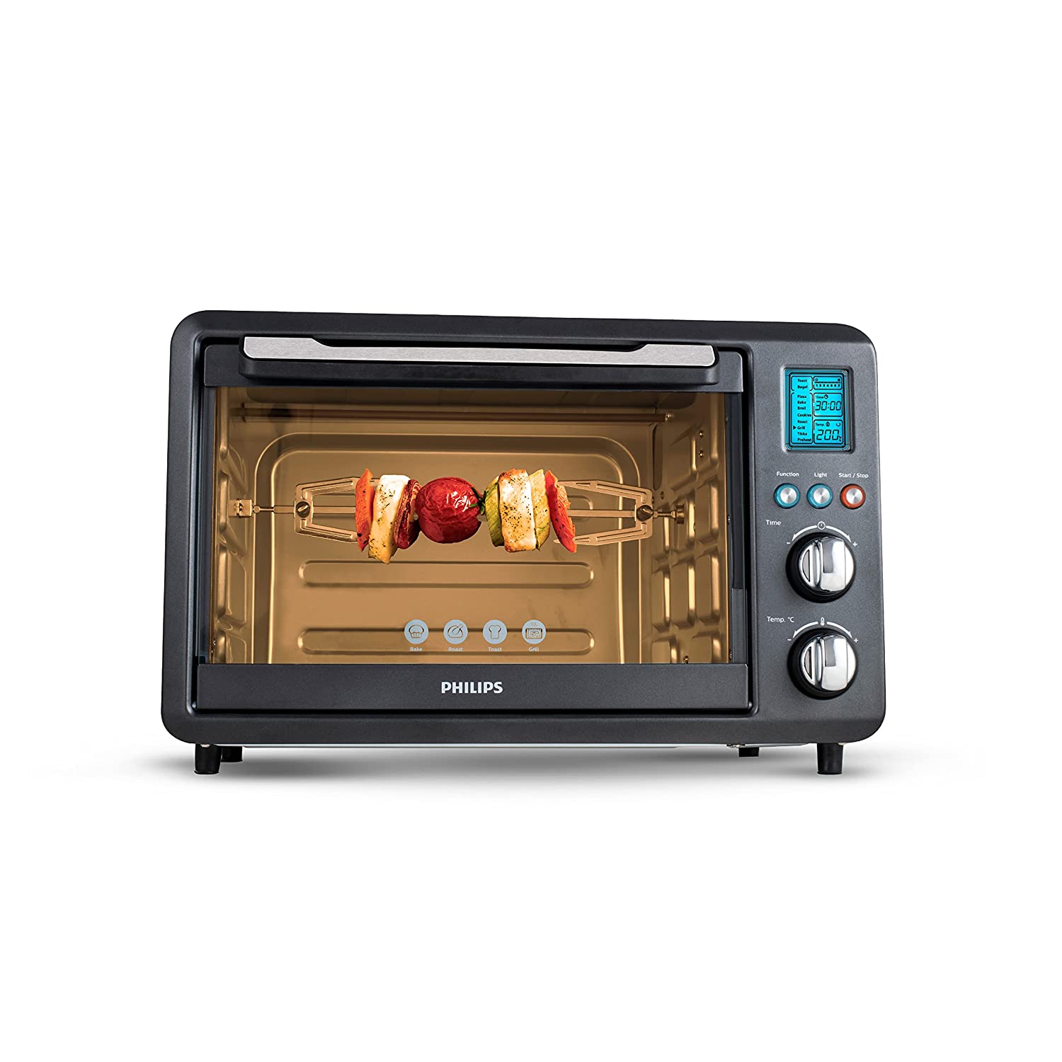 Philips OTG Oven Toast Grill 36L with Opti Temp Technology - HD6976/00, black