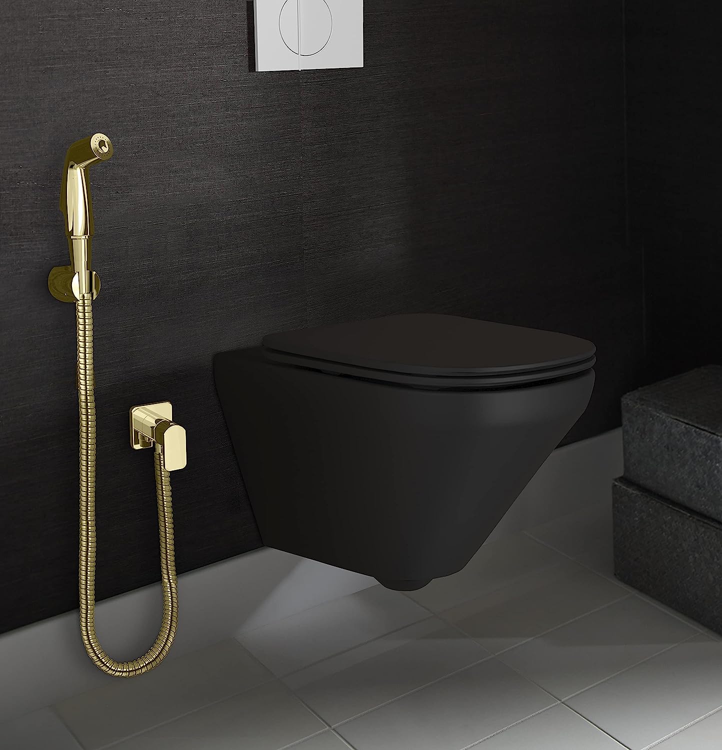 kohler K-12927IN-AF Health faucet with metal hose in french gold
