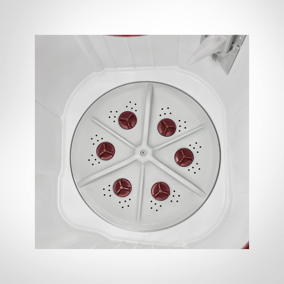 Voltas beko 7.2 kg Semi-Automatic twin tub Washing machine (WTT72) Burgundy