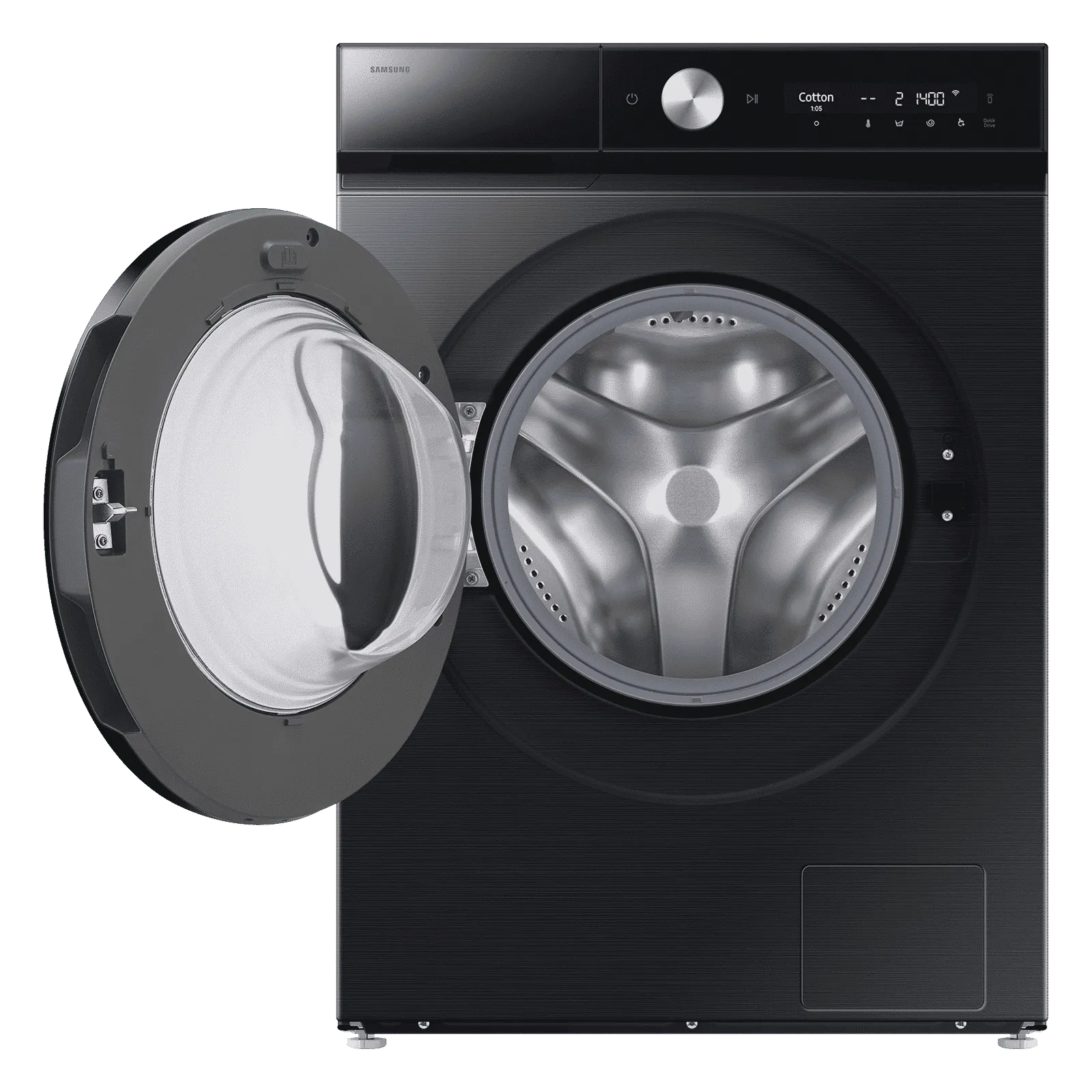 Samsung 12/7 kg Fully Auto Front Load Washer, WD12FB8B94GB, Black