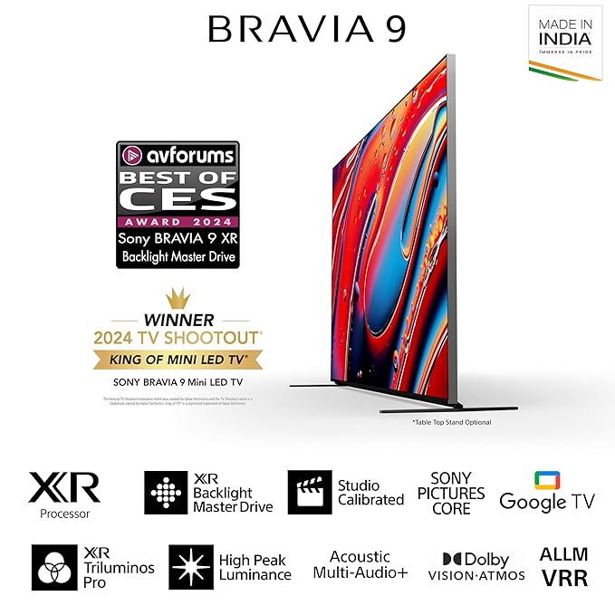 Sony BRAVIA 5 Series 75 4K Ultra HD AI Smart Mini LED Google TV K-XR55A 189cm