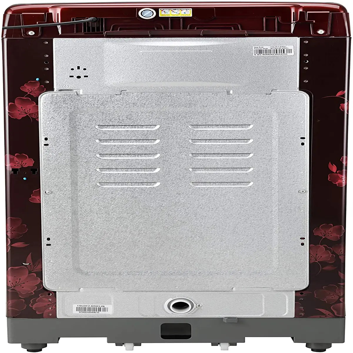 LG 6.5 Kg 5 Star Smart Inverter Fully-Automatic Top Loading Washing Machine (T65SJDR1Z, Red Floral Pattern, Punch+3)