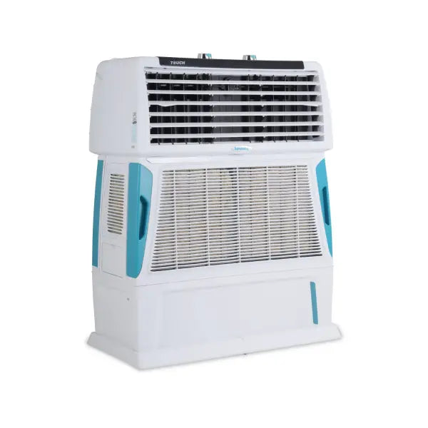 Symphony Touch 55 Personal Air Cooler with 4-Side Aspen Pads (55L, White)