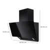 Electrolux 90cm Wall Mount Chimney UltimateTaste 700 ECS9931GB